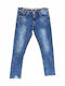 Men's Jeans Pants Elastic Blue