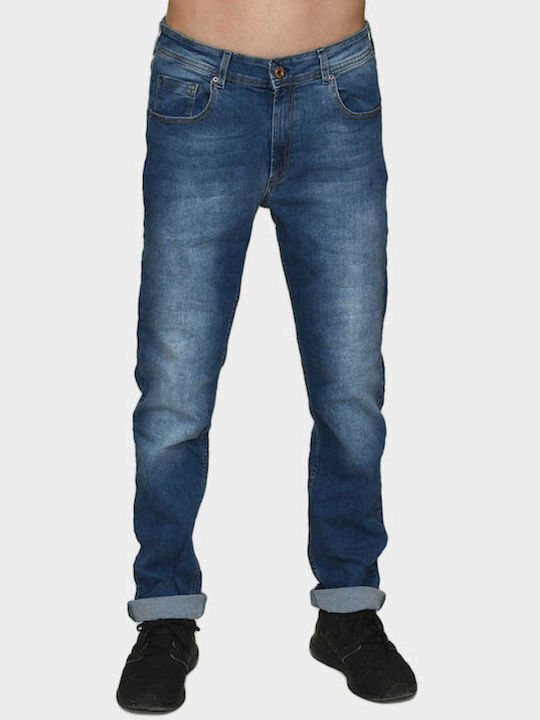 Men's Blue Regular Fit Jeans Pants