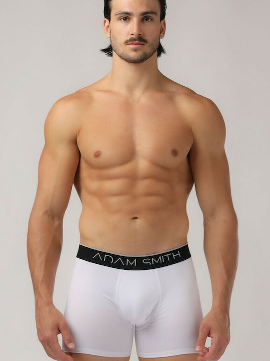 Adam Smith Men's Boxer White