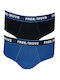 Herren Slips Royal Blue and Black 2Packung