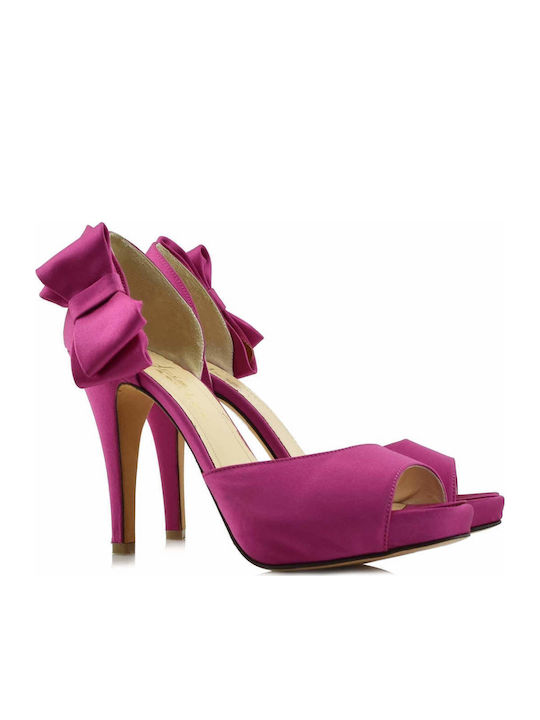 Pumps mit Stiletto-Absatz Fuchsie