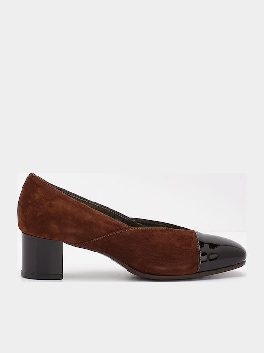 Suede Brown Low Heels