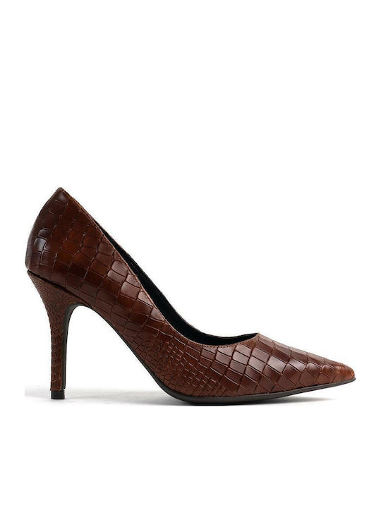 I19 Coco Leder Pumps Braun