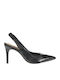 Leder Pumps Schwarz