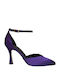 Pantofi cu toc cu Curea Violet