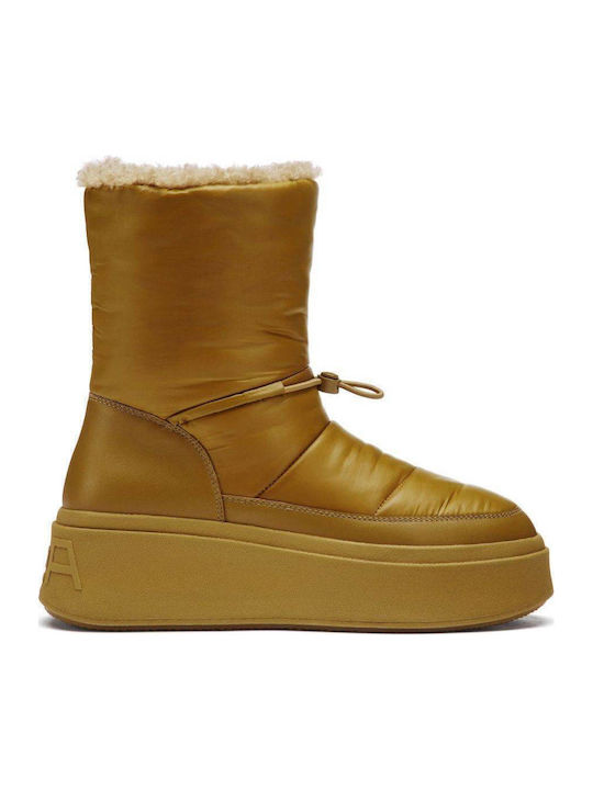 Ash Mountain Women's Boots with Gold Fur