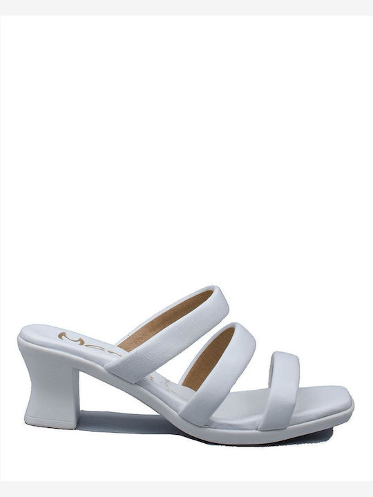 Leather Sandals White