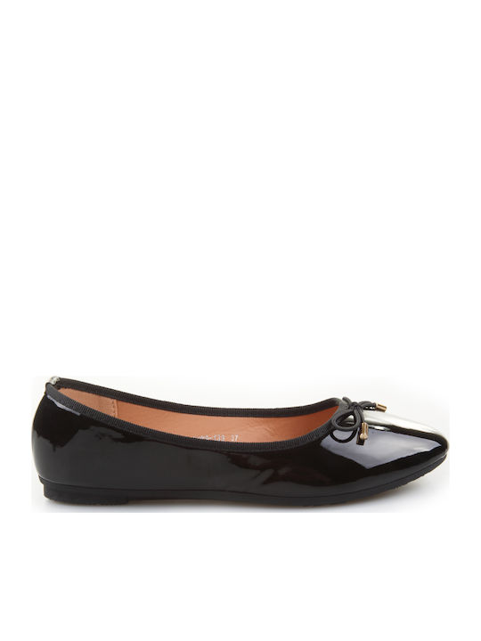 Patent Leather Ballerinas  Black
