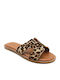 Women's Flat Sandals in Brown Color