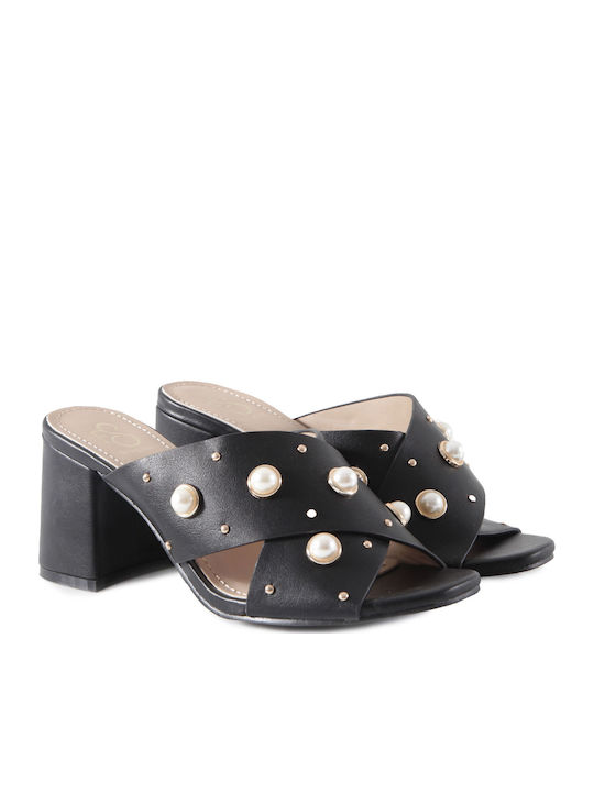 Feng Shoe Mules Μαύρα