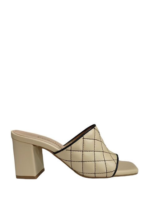 Milaneza Mules Beige 64751