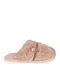 Pink Fur Slippers Decorative Ribbon