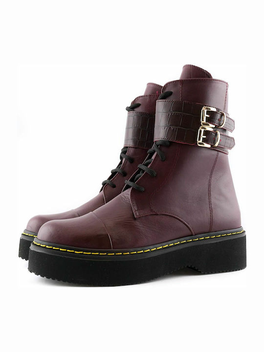 Glee Stiefeletten Burgundisch