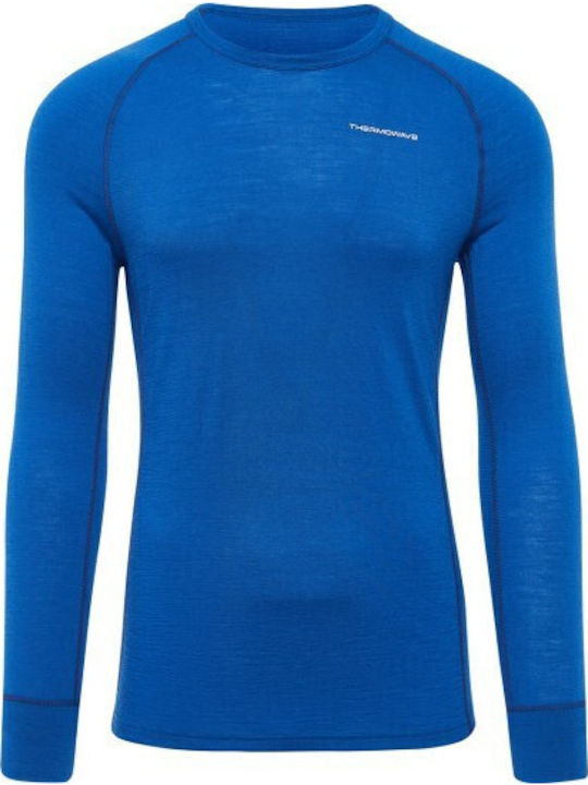 Thermowave Merino One50 Ανδρική Ισοθερμική Μακρυμάνικη Μπλούζα Μπλε