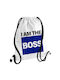 Boss I Am The Gym Backpack White