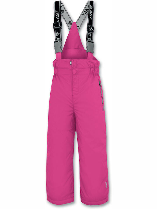 Astrolabio YG9S-284 Kids Dungarees for Ski & Snowboard Purple