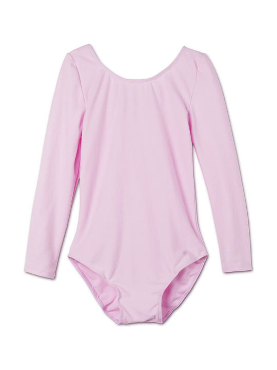 Body 3/4 Mâneci Bumbac-Lycra Grecesc Roz