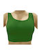 Kinder-Tanzbekleidung Kinder-Tanz-Bustier Grüne Baumwolle