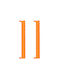 Spiral Elastic Shoelaces 1.20cm Orange