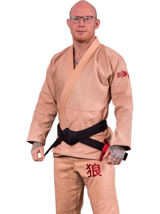 Okami Men's Brazilian Jiu Jitsu Uniform Beige