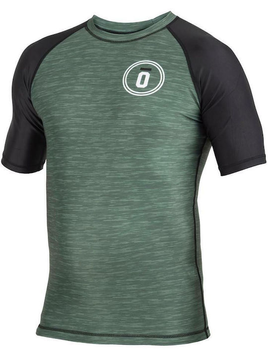 Okami Short Sleeve Shirt ORS117 for Jiu-Jitsu Green