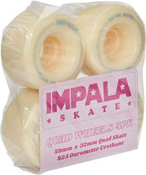 Impala Replacement Wheels 4pk Pastel Yellow 58mm Impala Replacement Wheels 4pk Pastel Yellow 58mm