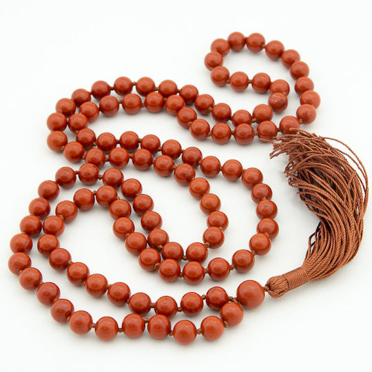 Mala За Медитация 108 Камъка Червен Яспис Red Jasper