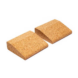 Set of 2 Mini Yoga Wedges Cork Small Wedge Yoga...