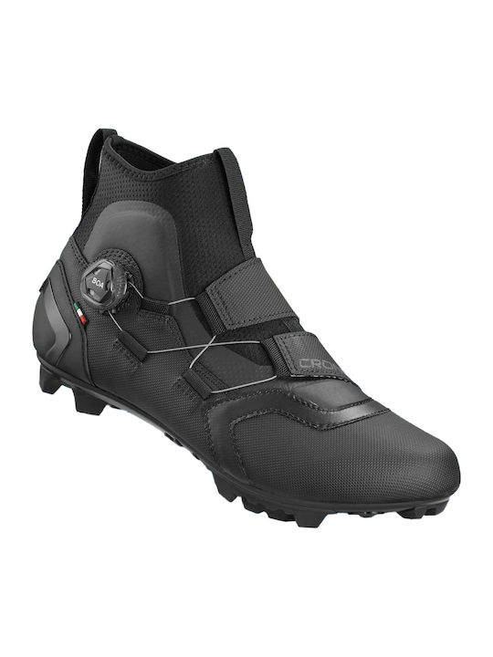 Crono Unisex Ψηλά Παπούτσια Ποδηλασίας Βουνού Μαύρα