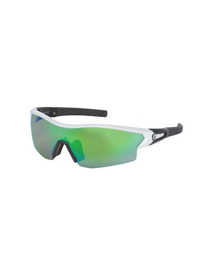 Scott Cycling Glasses with White Frame & Transparent Lenses