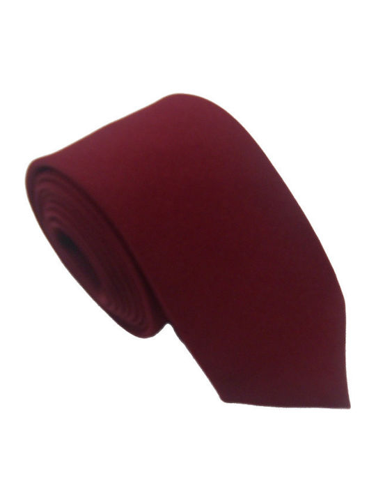 GM Herren Krawatte Monochrom in Burgundisch Farbe
