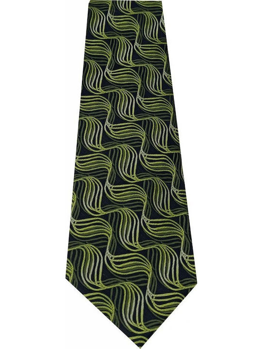 Luciano Faketti Men's Tie Printed in Green Color