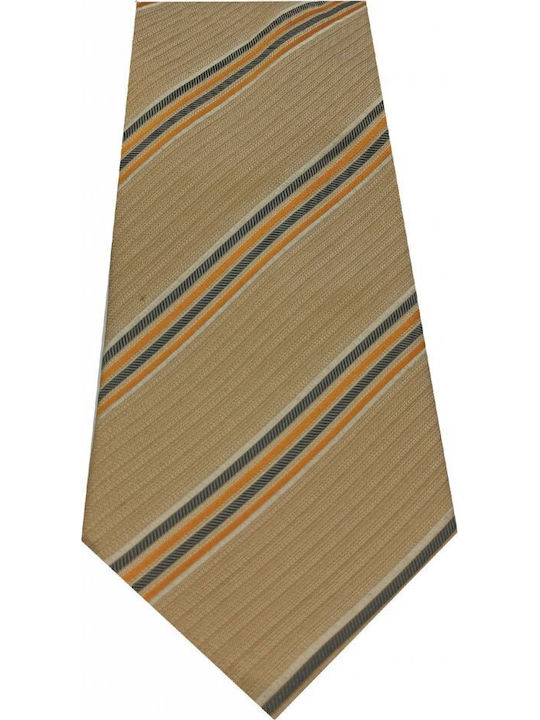 Luciano Faketti Men's Tie Printed in Beige Color
