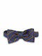 Set Bow Ties Brown Blue Striped