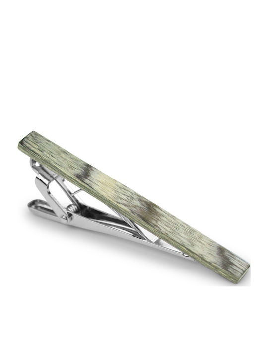 GW Woodgrey Clip Γραβάτας Ασημί