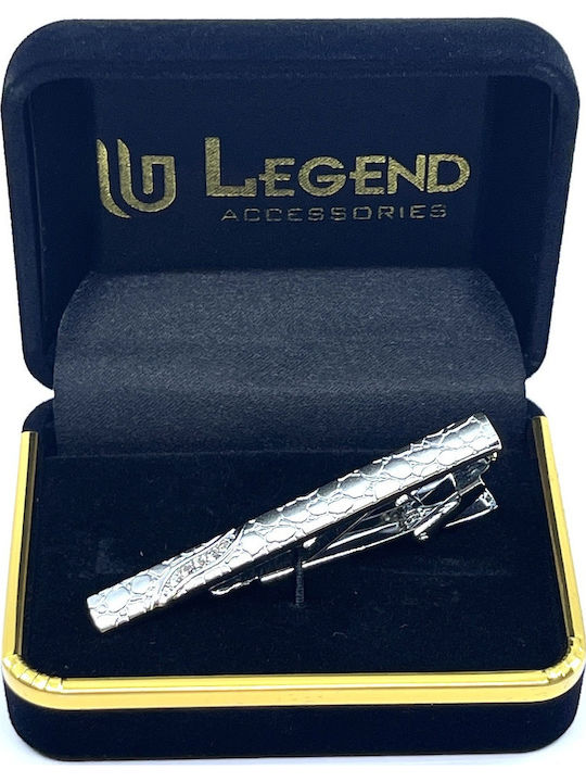 Legend Accessories Silver Tie Clip Silver 6cm
