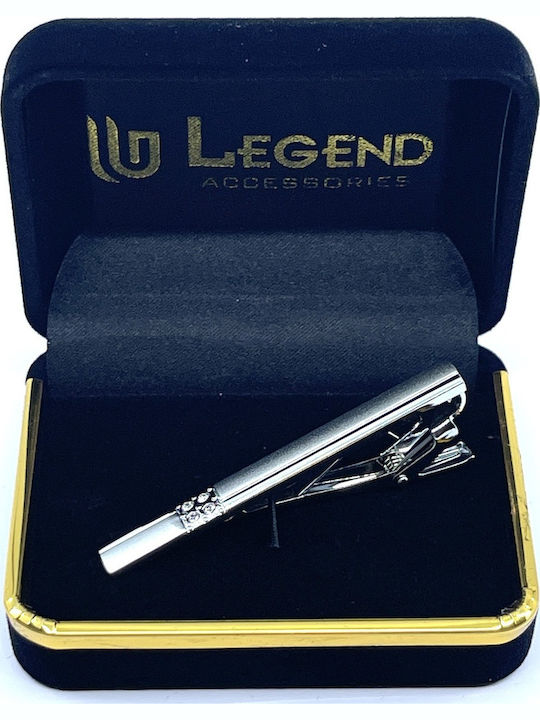 Legend Accessories Клип за вратовръзка от Silver в цвят Сребрист
