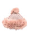 Pom Pom Beanie Γυναικείος Σκούφος Πλεκτός σε Ροζ χρώμα