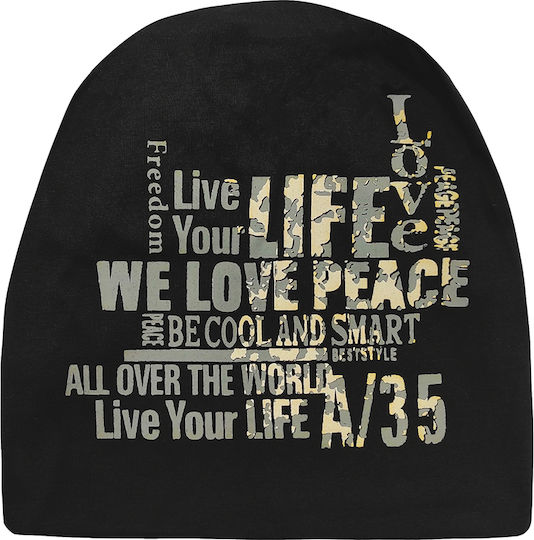 Beanie Unisex Căciulă Tricotat în culoarea Negru