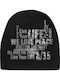 Beanie Unisex Σκούφος Πλεκτός σε Μαύρο χρώμα