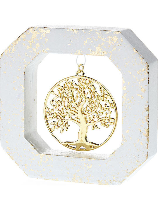 Ceramic Tree of Life Gold 10x10x2.2cm K442 Nv23-30-00001-442