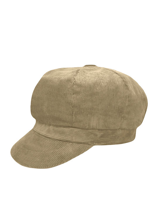 A&K Corduroy Women's Cap Beige