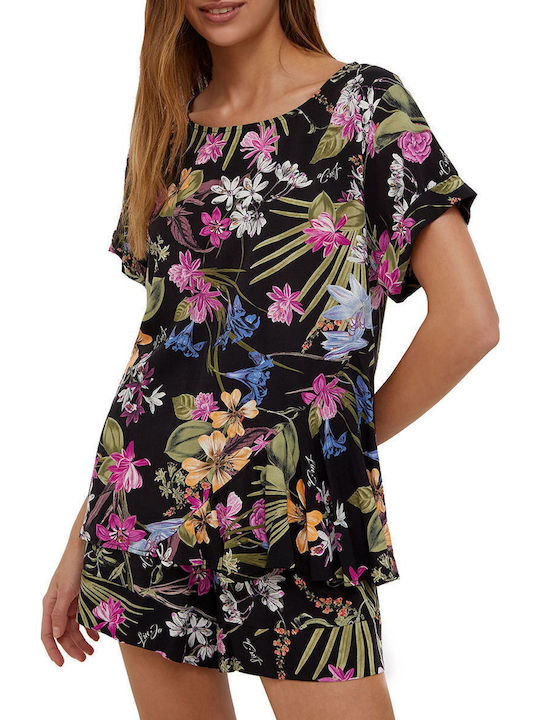 Bluze Damă T-shirt Negru