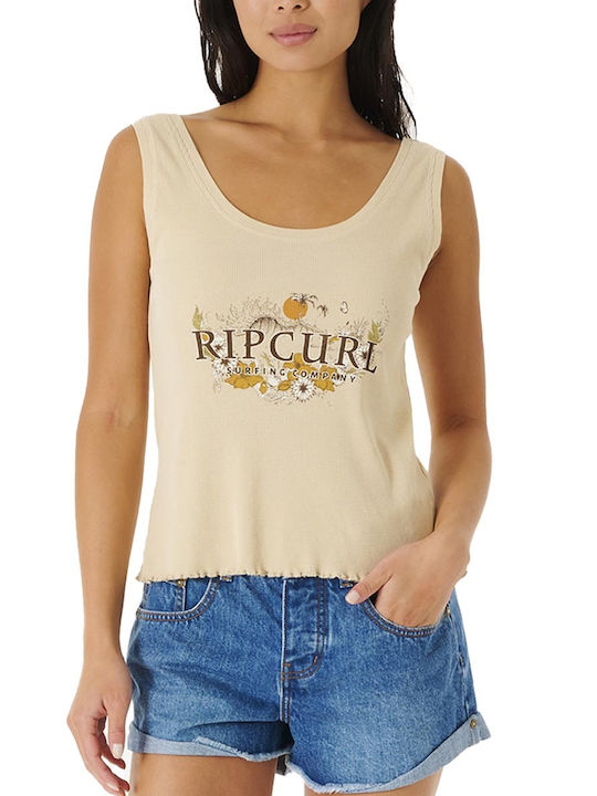 Women's Summer Blouse Sleeveless Beige
