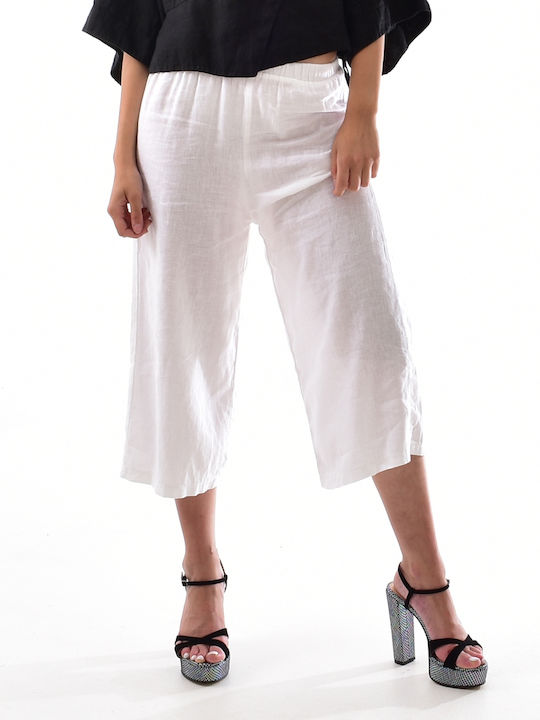 Damen Stoff Hose White