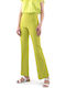 Women's Fabric Trousers Green