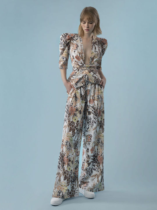 Inna Manoli Women's Fabric Palazzo Pants