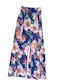 Damenhose Blumen Blau
