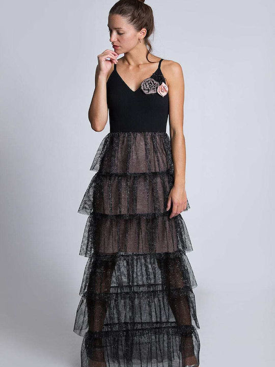 Eden Tulle Dress Evening Black
