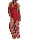 Summer Maxi Dress SCARLET COMBO